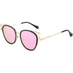 Gold/Black - Pink Mirrored Lens